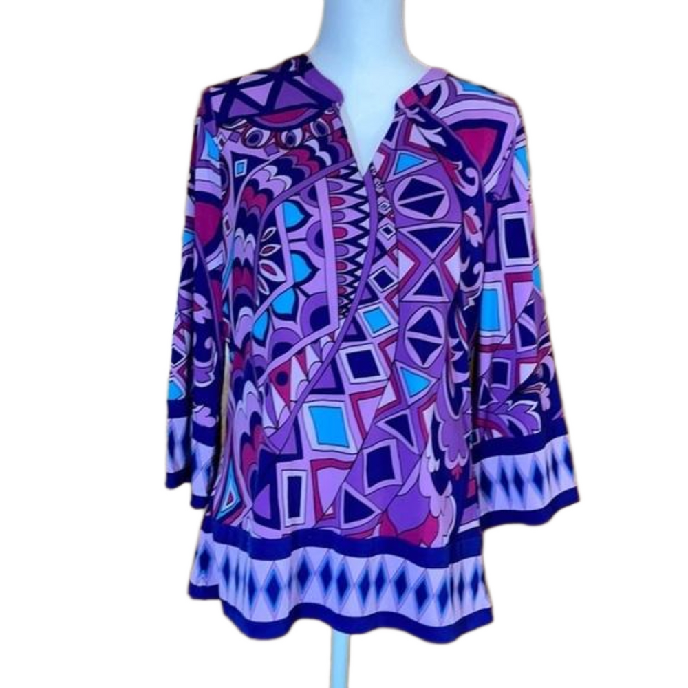 Chico’s Retro Print Tunic - EUC